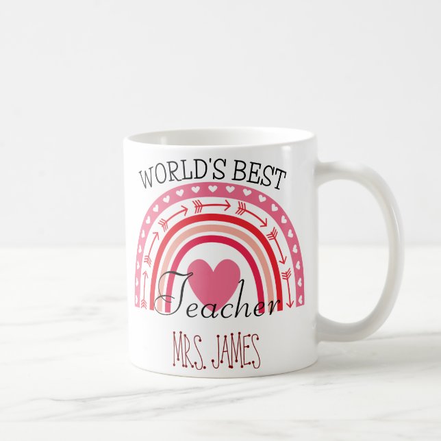 Valentine-Geschenk der niedlichen Rainbow World Kaffeetasse (Rechts)
