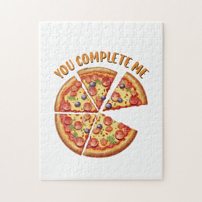 Valentine-Geschenkpizza, die Sie abschließen Puzzle (Vertikal)