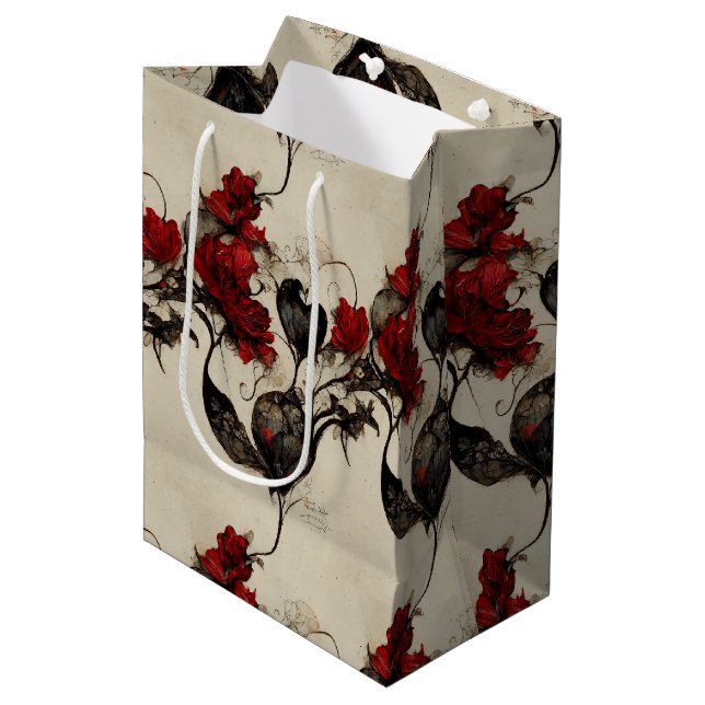 Valentine  Geschenktüte (Vorderseite Schrägansicht)