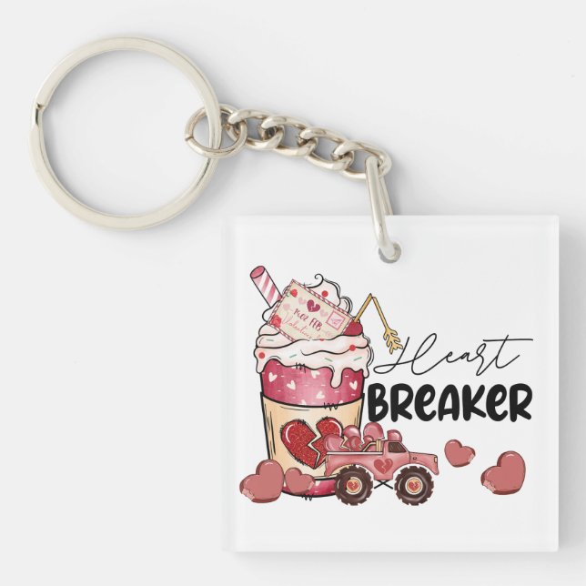 Valentine Gift | Herzschlag Schlüsselanhänger (Vorderseite)