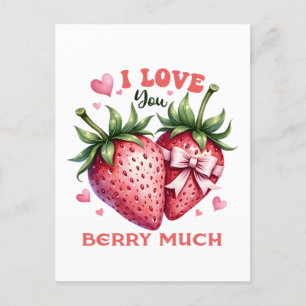 Valentine Gift   Ich Liebe Sie Berry viel Postkarte