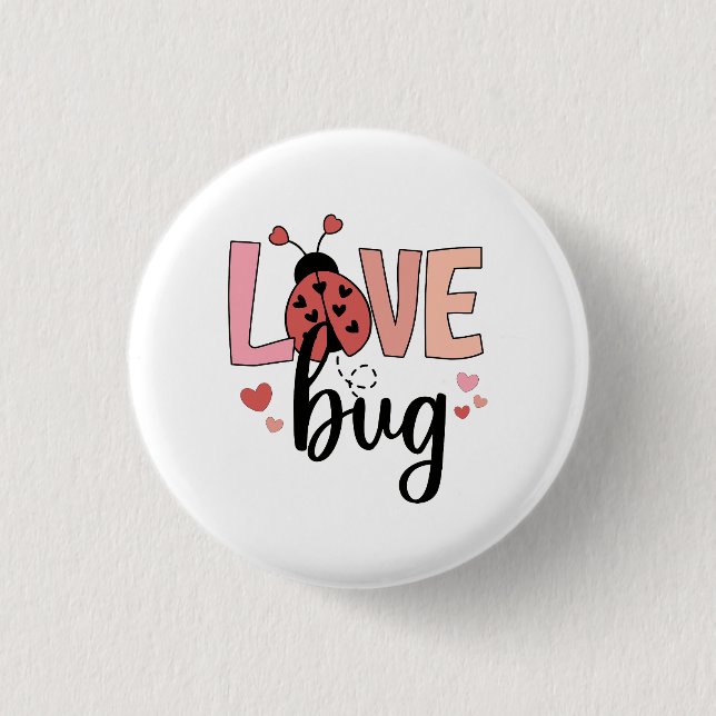 Valentine Gift | Liebe Bug Button (Vorderseite)