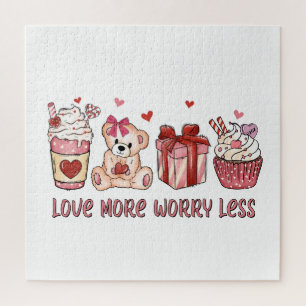 Valentine Gift Liebe macht sich weniger Sorgen Puzzle