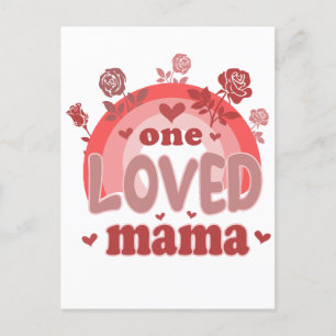 Valentine Gift One Love Mama Postkarte