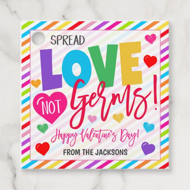 Valentine Gift Tag Geschenkanhänger (Vorderseite)