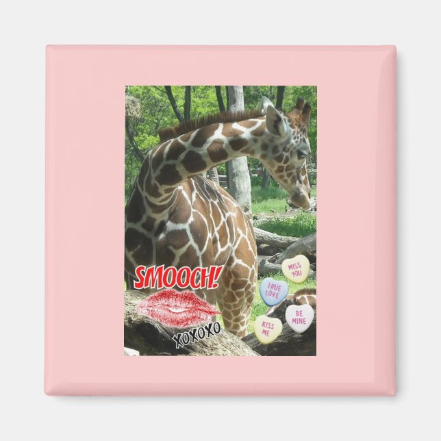Valentine Giraffe Magnet (Vorne)