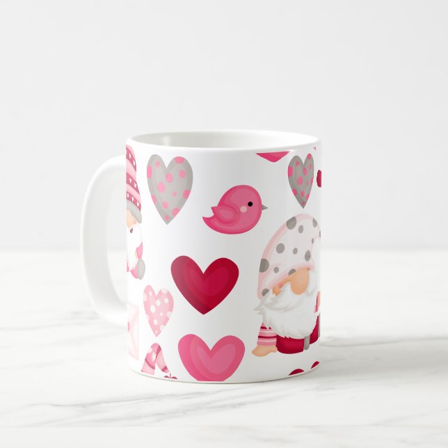 Valentine gnome kaffeetasse (Vorderseite Links)