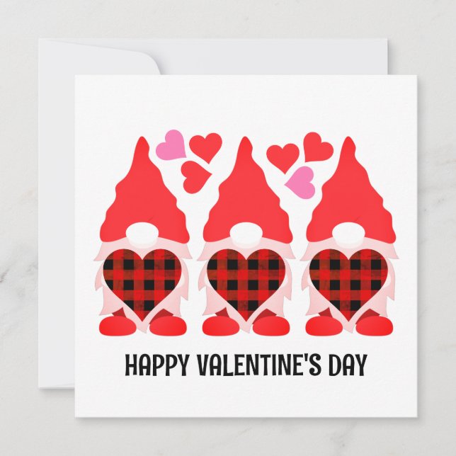 VALENTINE GNOMES Happy Valentines Day (Vorderseite)