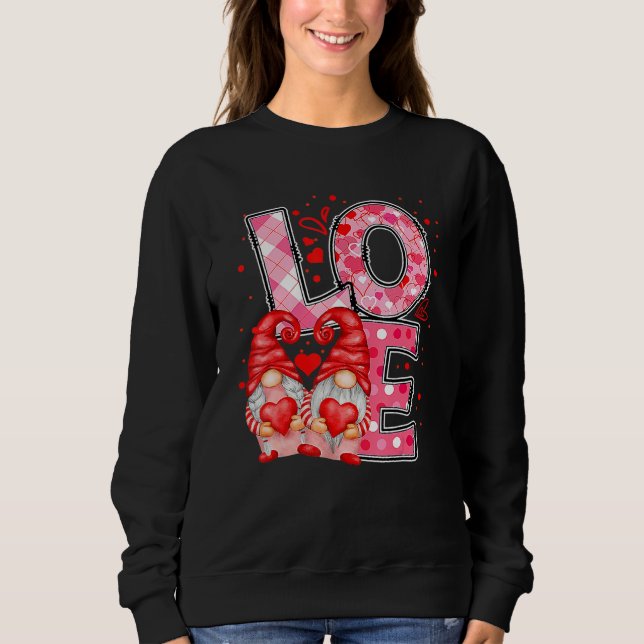 Valentine Gnomes Heart Valentine's Day Gnome Love  Sweatshirt (Vorderseite)