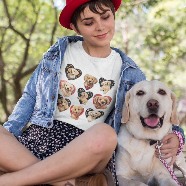 Valentine Golden Retriever Dog T-Shirt (Valentine Golden Retriever Dog T-Shirt)