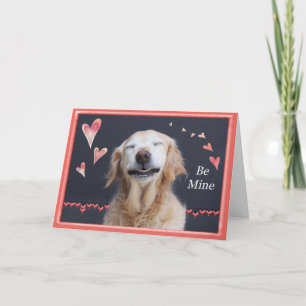 Valentine Golden Retriever Feiertagskarte