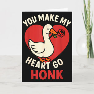 Valentine Goose Liebes Valentinstag - Du machst me Karte