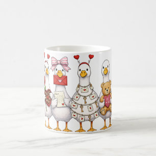 Valentine Goose, Pink Coquette Valentine Goose Kaffeetasse