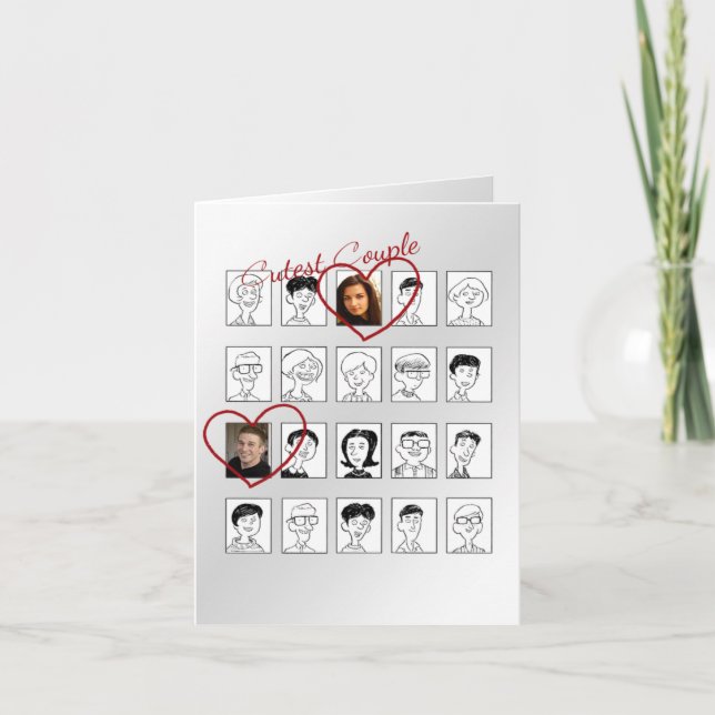 Valentine Greeting Card Feiertagskarte (Vorderseite)