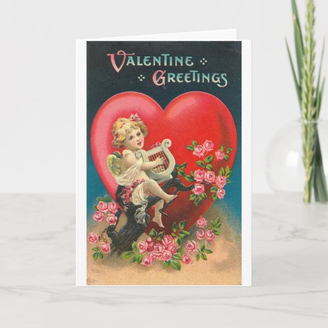 Valentine Greetings Feiertagskarte (Vorderseite)