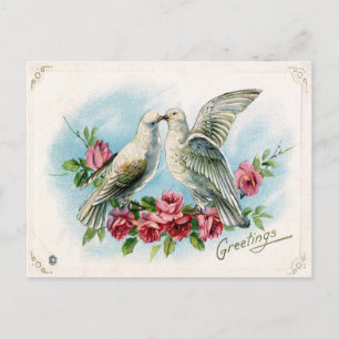 Valentine Greetings Feiertagspostkarte