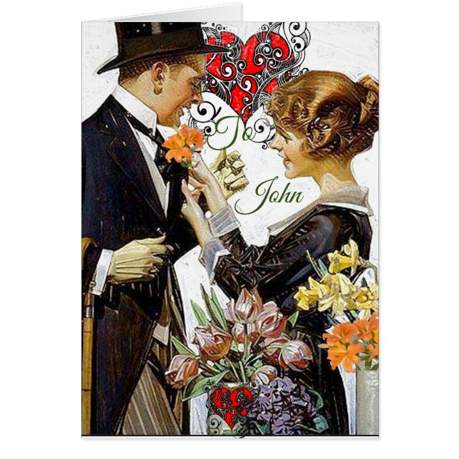 Valentine Grußkarte (Vorne)