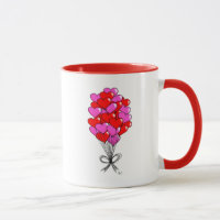 Valentine Heart Balloon Illustration