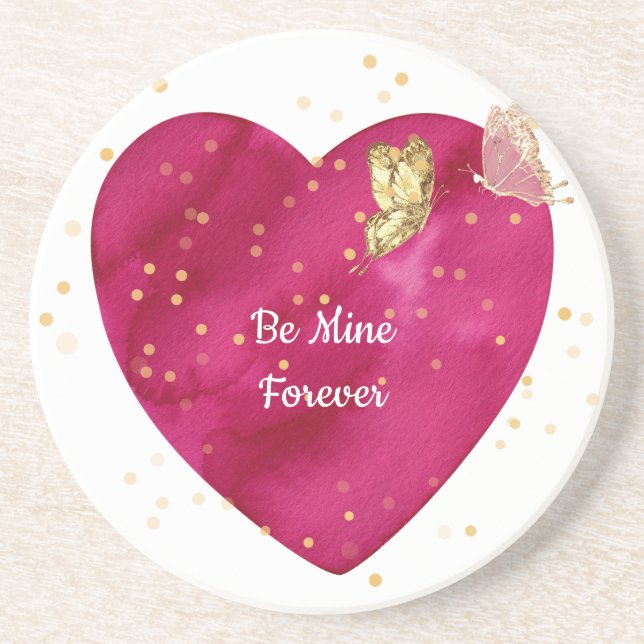 Valentine Heart  Coaster Getränkeuntersetzer (Vorne)