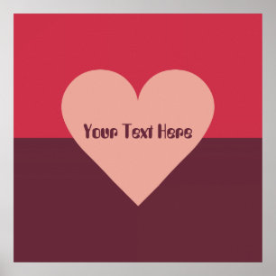 Valentine Heart Custom Poster