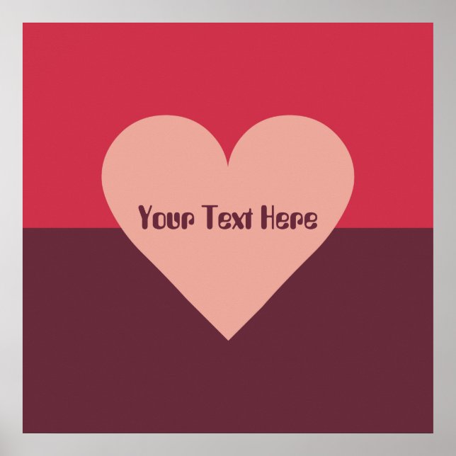 Valentine Heart Custom Poster (Vorne)