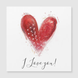 Valentine Heart design Magnetkarte