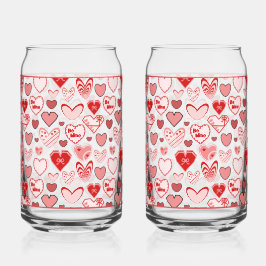 Valentine Heart Glass Dosenglas