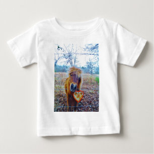 Valentine Heart Horse Baby T-shirt
