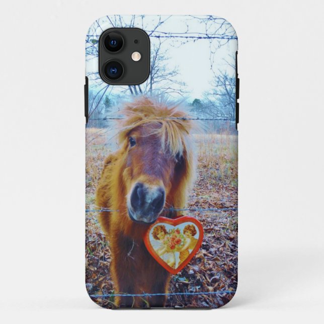Valentine Heart Horse Case-Mate iPhone Hülle (Rückseite)
