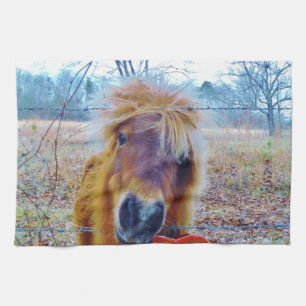 Valentine Heart Horse Handtuch