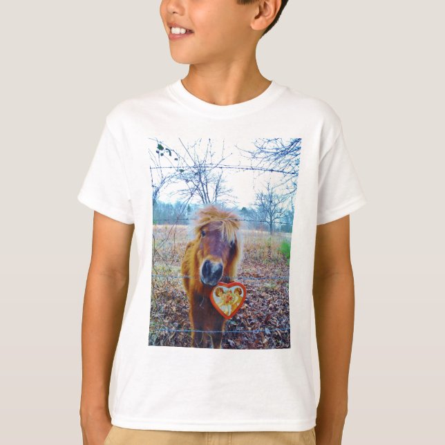 Valentine Heart Horse T-Shirt (Vorderseite)