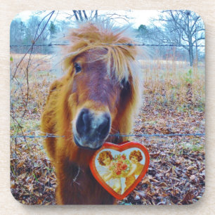 Valentine Heart Horse Untersetzer