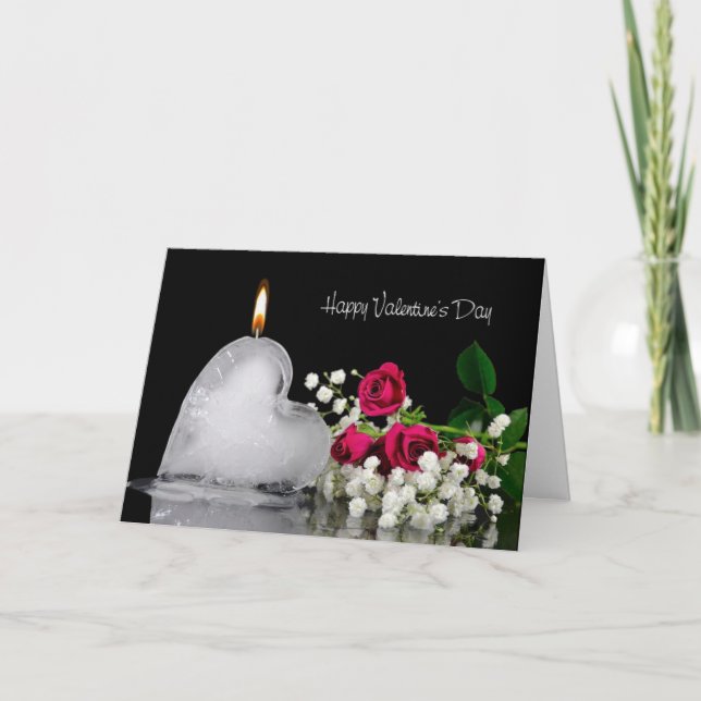 Valentine Heart Melting Feiertagskarte (Vorderseite)