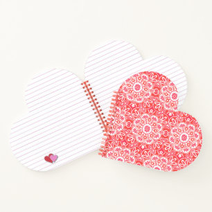 Valentine Heart Notebook Notizbuch
