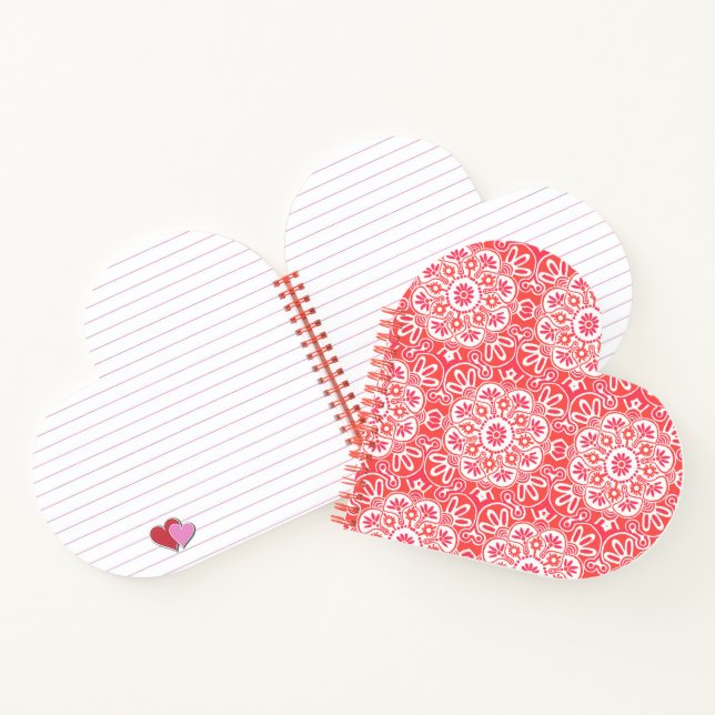 Valentine Heart Notebook Notizbuch (Innenseite)
