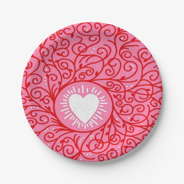 Valentine Heart Paper Tellers Pappteller (Vorderseite)