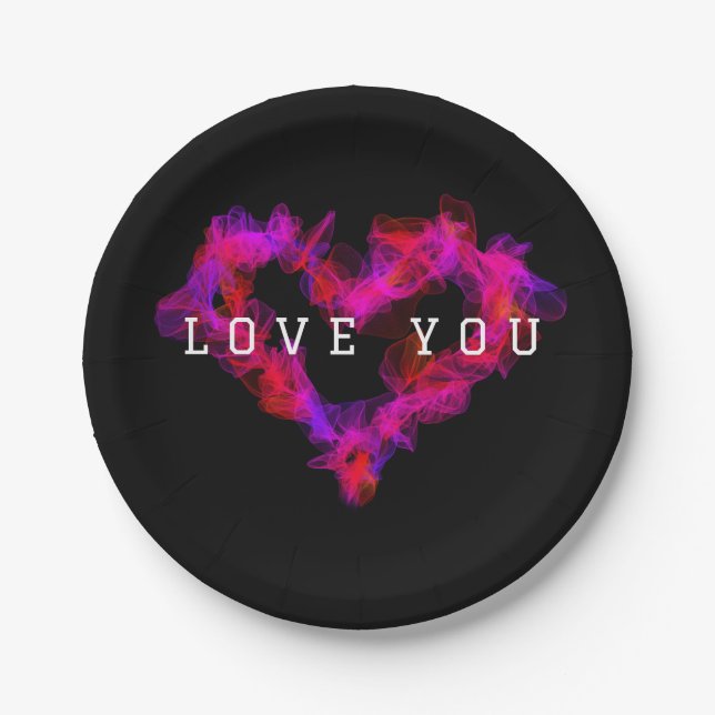 Valentine Heart Paper Tellers Pappteller (Vorderseite)