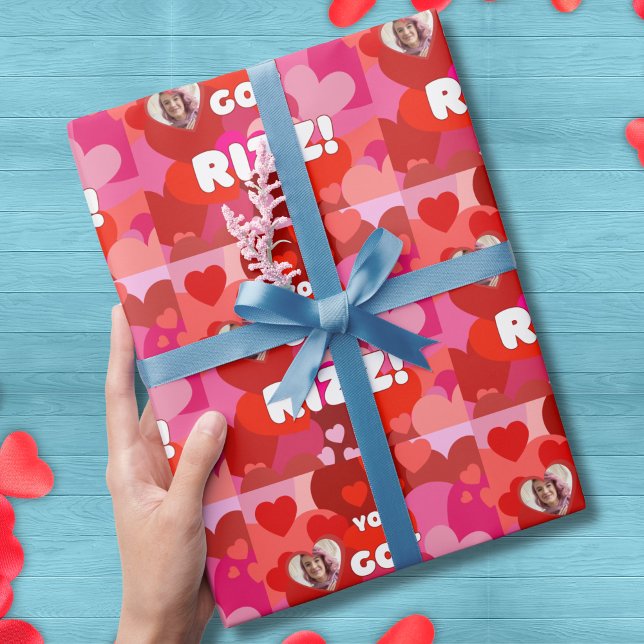Valentine Heart Pop Geschenkpapier (Von Creator hochgeladen)