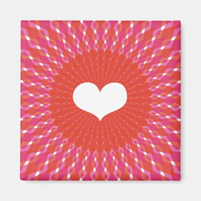 Valentine Heart Pop Magnet (Vorne)