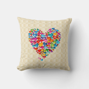 Valentine Heart Shape Watercolor Design-57393 Kissen