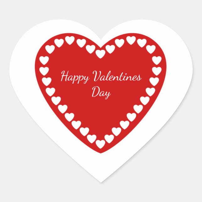 Valentine Heart Stickers (Vorderseite)