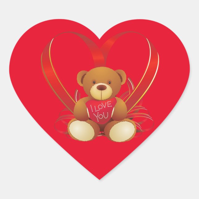 Valentine Heart Stickers (Vorderseite)