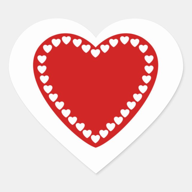 Valentine Heart Stickers (Vorderseite)