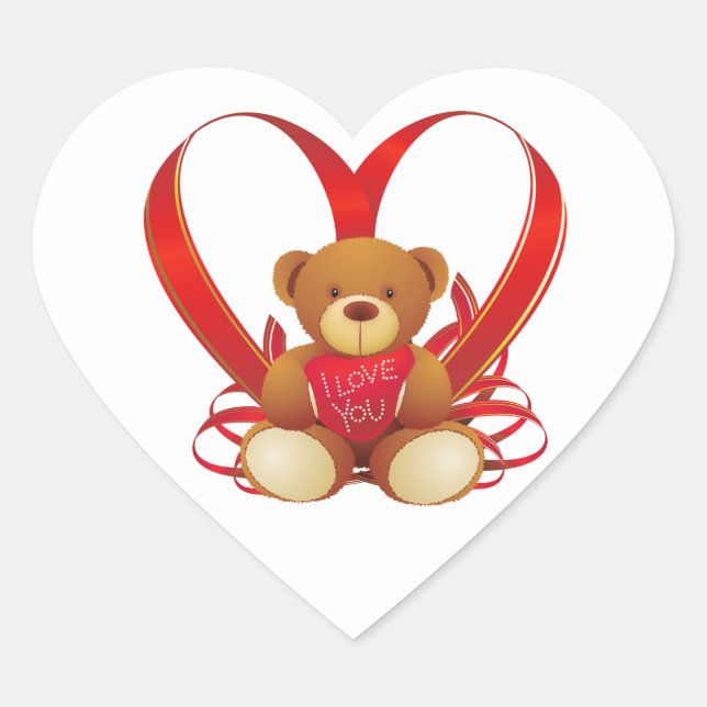 Valentine Heart Stickers (Vorderseite)