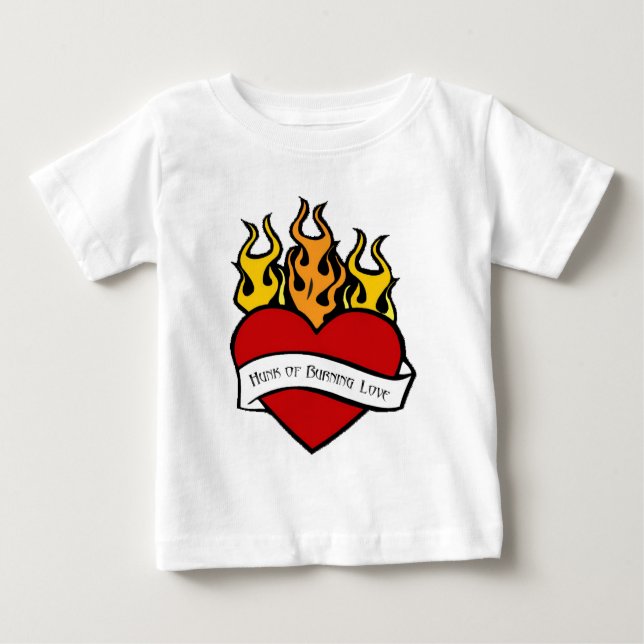 Valentine Heart Tattoo Baby T Shirt (Vorderseite)