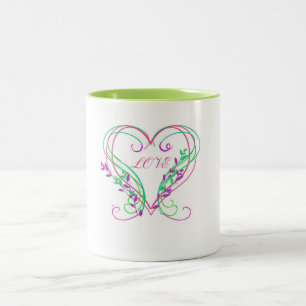 Valentine Heart Wirbel Tasse