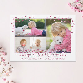 Valentine Hearts 4 Foto VERBREITUNG LIEBE UND KIND Feiertagskarte