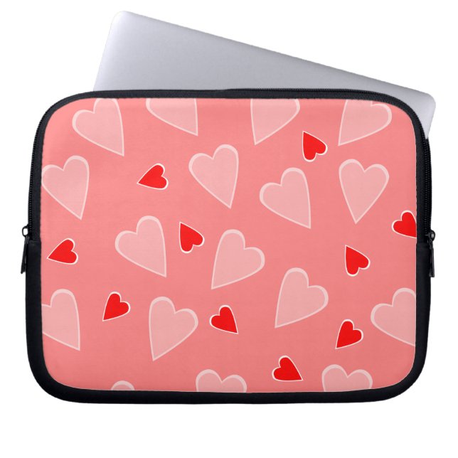 Valentine Hearts Bag Laptopschutzhülle (Vorderseite)