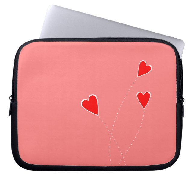 Valentine Hearts Bag Laptopschutzhülle (Vorderseite)