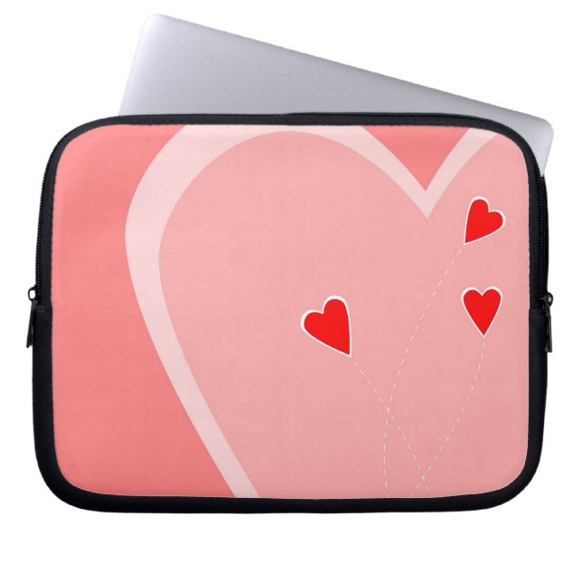 Valentine Hearts Bag Laptopschutzhülle (Vorderseite)
